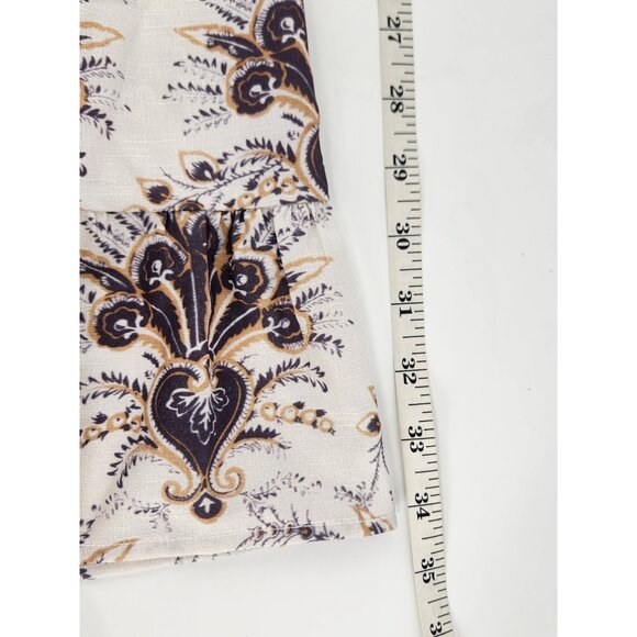 OPT x Emily Luciano Mila Paisley Pleated Dress Size  S Long Sleeve Romantic Boho - Picture 13 of 13